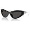 Occhiali da sole a forma di occhio di gatto, SK6046, neri Occhiali da sole a forma di occhio di gatto, SK6046, neri