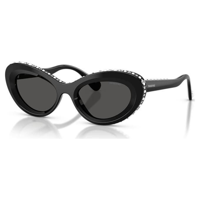 Occhiali da sole a forma di occhio di gatto, Sk6061U, neri Occhiali da sole a forma di occhio di gatto, Sk6061U, neri