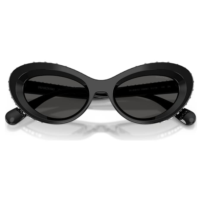 Occhiali da sole a forma di occhio di gatto, Sk6061U, neri Occhiali da sole a forma di occhio di gatto, Sk6061U, neri