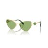 Occhiali da sole a forma di occhio di gatto, Sk7003, verdi Occhiali da sole a forma di occhio di gatto, Sk7003, verdi