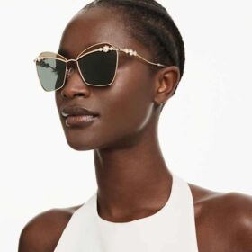 Occhiali da sole a forma quadrata, Sk7040, placcati in oro Occhiali da sole a forma quadrata, Sk7040, placcati in oro