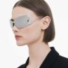 Occhiali da sole a maschera, Swan, Sk7020, tono argento