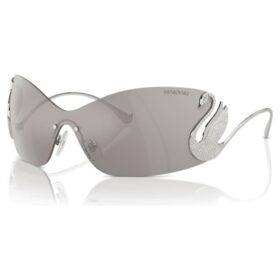 Occhiali da sole a maschera, Swan, Sk7020, tono argento