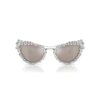 Occhiali da sole con clip 2 in 1, modello di tendenza, forma a occhio di gatto, Sk7011, bianco Occhiali da sole con clip 2 in 1, modello di tendenza, forma a occhio di gatto, Sk7011, bianco