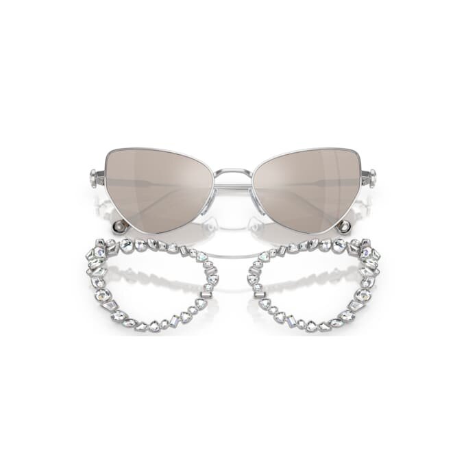 Occhiali da sole con clip 2 in 1, modello di tendenza, forma a occhio di gatto, Sk7011, bianco Occhiali da sole con clip 2 in 1, modello di tendenza, forma a occhio di gatto, Sk7011, bianco