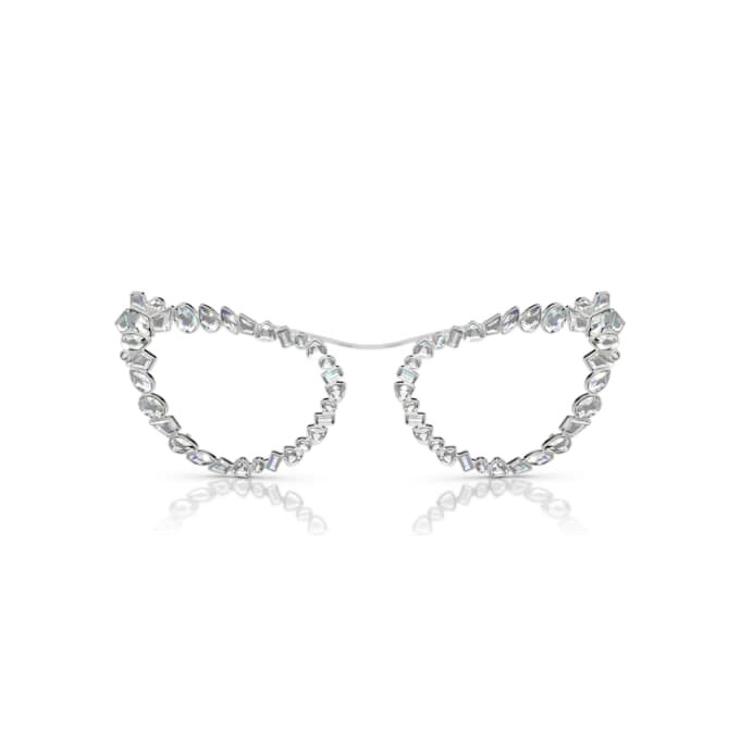 Occhiali da sole con clip 2 in 1, modello di tendenza, forma a occhio di gatto, Sk7011, bianco Occhiali da sole con clip 2 in 1, modello di tendenza, forma a occhio di gatto, Sk7011, bianco