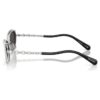 Occhiali da sole di forma ovale, clip-on 2 in 1, Sk7044, color argento Occhiali da sole di forma ovale, clip-on 2 in 1, Sk7044, color argento