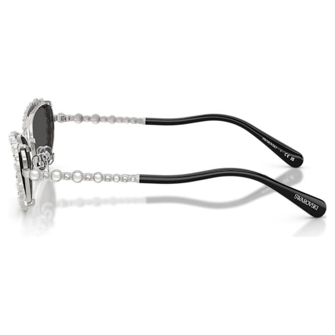 Occhiali da sole di forma ovale, clip-on 2 in 1, Sk7044, color argento Occhiali da sole di forma ovale, clip-on 2 in 1, Sk7044, color argento