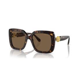 Occhiali da sole oversize, forma quadrata, SK6001, marroni