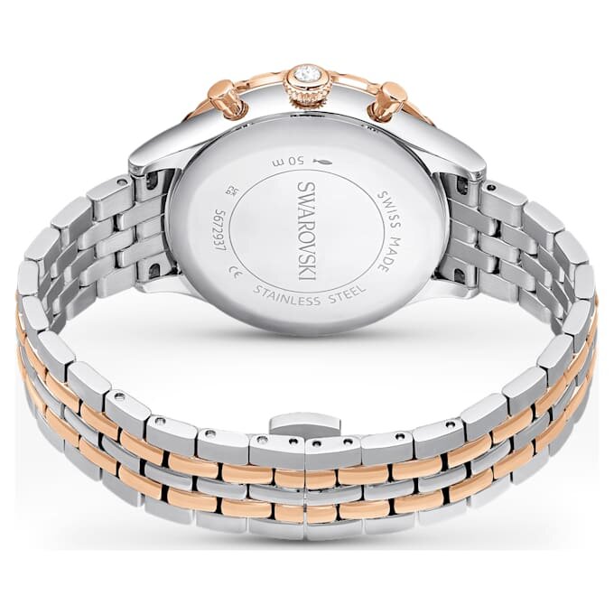 Octea Chrono Watch Swiss Made, bracciale in metallo, finitura color oro rosa, finitura in metalli misti Octea Chrono Watch Swiss Made, bracciale in metallo, finitura color oro rosa, finitura in metalli misti