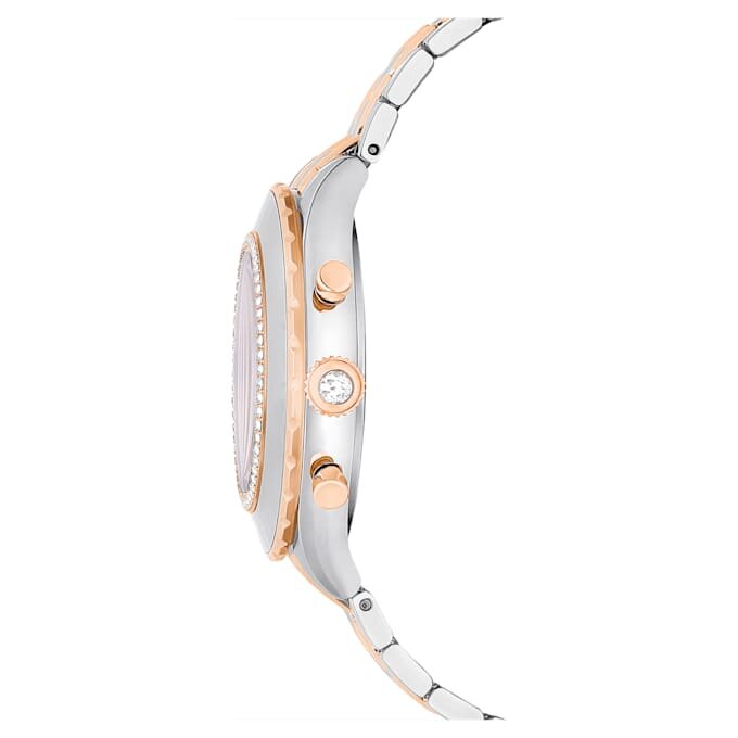 Octea Chrono Watch Swiss Made, bracciale in metallo, finitura color oro rosa, finitura in metalli misti Octea Chrono Watch Swiss Made, bracciale in metallo, finitura color oro rosa, finitura in metalli misti