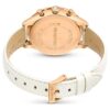 Octea Chrono Watch Swiss Made, cinturino in pelle, bianco, finitura color oro rosa Octea Chrono Watch Swiss Made, cinturino in pelle, bianco, finitura color oro rosa