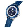 Octea Moon Watch Swiss Made, Luna, cinturino in pelle, blu, acciaio inossidabile Octea Moon Watch Swiss Made, Luna, cinturino in pelle, blu, acciaio inossidabile