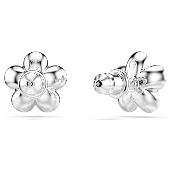 Orecchini a bottone Ariana Grande X Swarovski con perla di cristallo, taglio rotondo, fiore, bianco, placcati in rodio Orecchini a bottone Ariana Grande X Swarovski con perla di cristallo, taglio rotondo, fiore, bianco, placcati in rodio