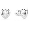 Orecchini a bottone Ariana Grande X Swarovski con tagli misti, a forma di cuore, bianchi, placcati in rodio Orecchini a bottone Ariana Grande X Swarovski con tagli misti, a forma di cuore, bianchi, placcati in rodio