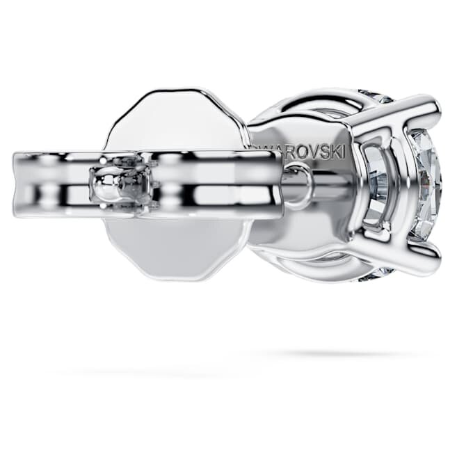 Orecchini a bottone Eternity con diamanti sintetici 0,5 Ct Tw, singoli, forma rotonda, oro bianco 14K Orecchini a bottone Eternity con diamanti sintetici 0,5 Ct Tw, singoli, forma rotonda, oro bianco 14K
