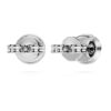 Orecchini a bottone Eternity Halo con diamanti sintetici 0,45 carati in totale, forma rotonda, argento sterling Orecchini a bottone Eternity Halo con diamanti sintetici 0,45 carati in totale, forma rotonda, argento sterling