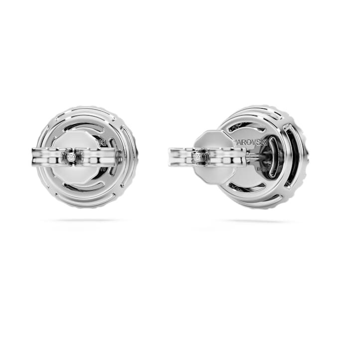 Orecchini a bottone Eternity Halo con diamanti sintetici da 2 Ct in totale, forma rotonda, oro bianco 14K Orecchini a bottone Eternity Halo con diamanti sintetici da 2 Ct in totale, forma rotonda, oro bianco 14K