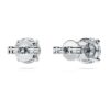 Orecchini a bottone Eternity Solitaire con diamanti sintetici da 2 carati in totale, forma rotonda, oro bianco 14K Orecchini a bottone Eternity Solitaire con diamanti sintetici da 2 carati in totale, forma rotonda, oro bianco 14K