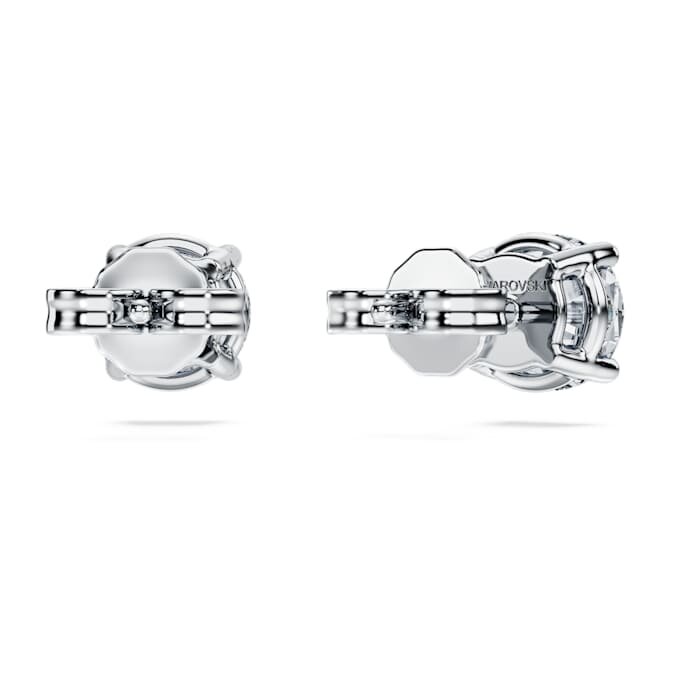 Orecchini a bottone Eternity Solitaire con diamanti sintetici da 2 carati in totale, forma rotonda, oro bianco 14K Orecchini a bottone Eternity Solitaire con diamanti sintetici da 2 carati in totale, forma rotonda, oro bianco 14K