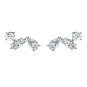 Orecchini a bottone Galaxy con diamanti sintetici 0,5 carati in totale, forme miste, argento sterling