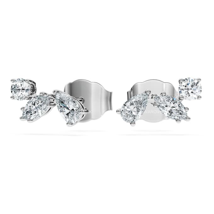 Orecchini a bottone Galaxy con diamanti sintetici 0,5 carati in totale, forme miste, argento sterling Orecchini a bottone Galaxy con diamanti sintetici 0,5 carati in totale, forme miste, argento sterling
