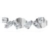 Orecchini a bottone Galaxy con diamanti sintetici 0,5 carati in totale, forme miste, argento sterling Orecchini a bottone Galaxy con diamanti sintetici 0,5 carati in totale, forme miste, argento sterling