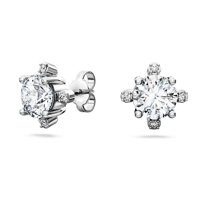 Orecchini a bottone Galaxy con diamanti sintetici 2,1 carati in totale, forma rotonda, oro bianco 14K Orecchini a bottone Galaxy con diamanti sintetici 2,1 carati in totale, forma rotonda, oro bianco 14K