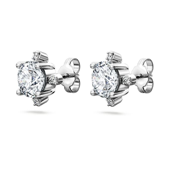 Orecchini a bottone Galaxy con diamanti sintetici 2,1 carati in totale, forma rotonda, oro bianco 14K Orecchini a bottone Galaxy con diamanti sintetici 2,1 carati in totale, forma rotonda, oro bianco 14K