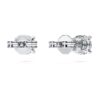 Orecchini a bottone solitari Eternity con diamanti sintetici da 1 Ct in totale, forma rotonda, oro bianco 14K Orecchini a bottone solitari Eternity con diamanti sintetici da 1 Ct in totale, forma rotonda, oro bianco 14K