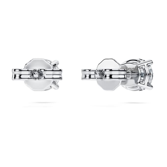 Orecchini a bottone solitari Eternity con diamanti sintetici da 1 Ct in totale, forma rotonda, oro bianco 14K Orecchini a bottone solitari Eternity con diamanti sintetici da 1 Ct in totale, forma rotonda, oro bianco 14K