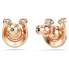 Orecchini a bottone Symbolica con perla di cristallo, pavé, ferro di cavallo, bianco, placcati in oro rosa Orecchini a bottone Symbolica con perla di cristallo, pavé, ferro di cavallo, bianco, placcati in oro rosa