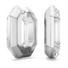 Orecchini a cerchio Lucent a forma ottagonale, piccoli, bianchi Orecchini a cerchio Lucent a forma ottagonale, piccoli, bianchi