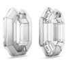 Orecchini a cerchio Lucent a forma ottagonale, piccoli, bianchi Orecchini a cerchio Lucent a forma ottagonale, piccoli, bianchi