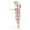 Orecchini a clip Millenia con taglio ottagonale, stile chandelier, viola, placcati in oro Orecchini a clip Millenia con taglio ottagonale, stile chandelier, viola, placcati in oro