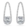 Orecchini a tennis ottagonali con diamanti sintetici 7,95 Ct Tw, forme miste, oro bianco 18 carati Orecchini a tennis ottagonali con diamanti sintetici 7,95 Ct Tw, forme miste, oro bianco 18 carati