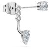 Orecchini Galaxy con diamanti sintetici 0,82 carati in totale, forme miste, argento sterling Orecchini Galaxy con diamanti sintetici 0,82 carati in totale, forme miste, argento sterling
