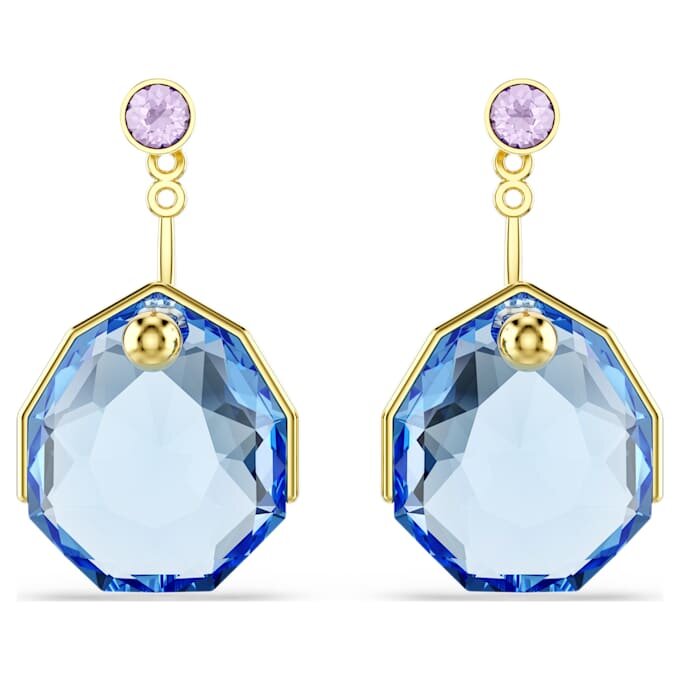 Orecchini Gema Blue, placcati in oro Orecchini Gema Blue, placcati in oro