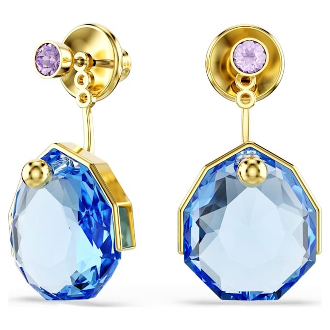 Orecchini Gema Blue, placcati in oro Orecchini Gema Blue, placcati in oro