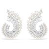 Orecchini pendenti Ariana Grande X Swarovski con perla di cristallo, tagli misti, bianchi, placcati in rodio
