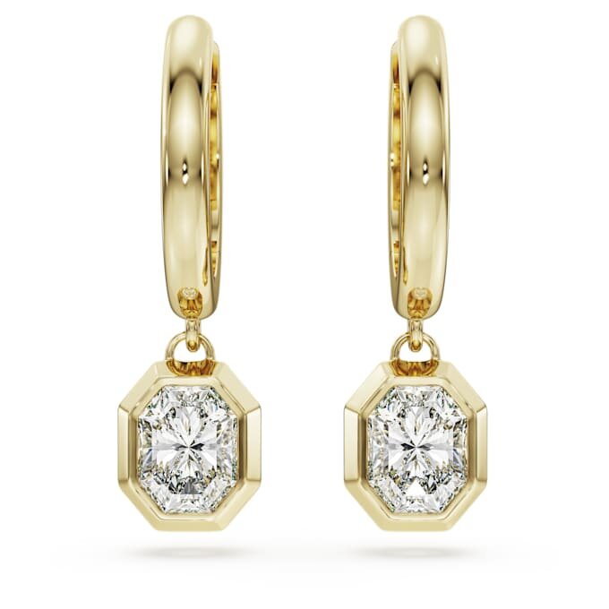Orecchini pendenti ottagonali con diamanti sintetici da 1,0 carati in totale, forma ottagonale, oro giallo 14K Orecchini pendenti ottagonali con diamanti sintetici da 1,0 carati in totale, forma ottagonale, oro giallo 14K