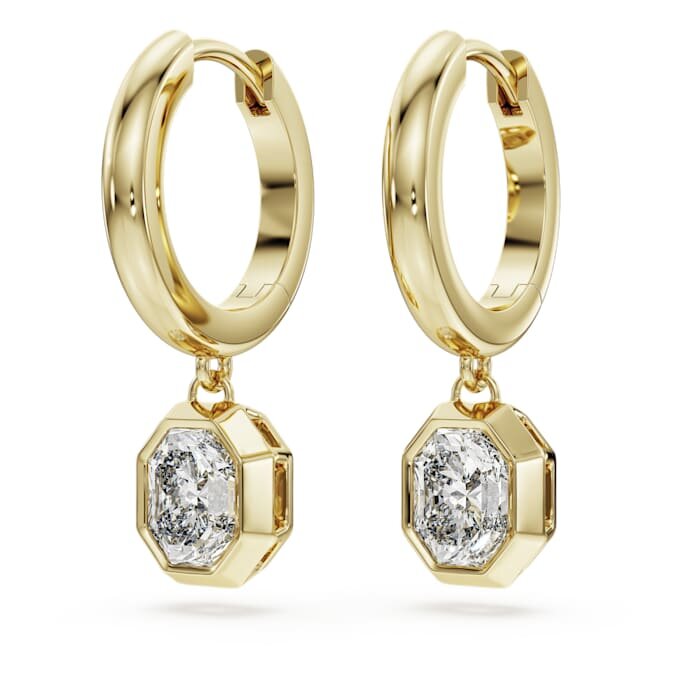 Orecchini pendenti ottagonali con diamanti sintetici da 1,0 carati in totale, forma ottagonale, oro giallo 14K Orecchini pendenti ottagonali con diamanti sintetici da 1,0 carati in totale, forma ottagonale, oro giallo 14K