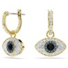 Orecchini pendenti Symbolica con motivo “occhio malvagio”, blu, placcati in oro Orecchini pendenti Symbolica con motivo “occhio malvagio”, blu, placcati in oro