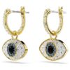 Orecchini pendenti Symbolica con motivo “occhio malvagio”, blu, placcati in oro Orecchini pendenti Symbolica con motivo “occhio malvagio”, blu, placcati in oro
