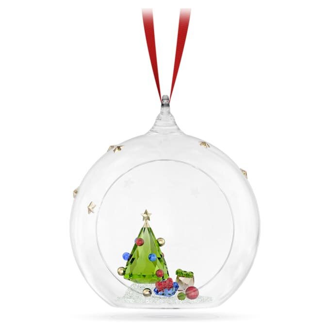 Ornamento a forma di palla con albero e regali “Holiday Cheers” Ornamento a forma di palla con albero e regali “Holiday Cheers”
