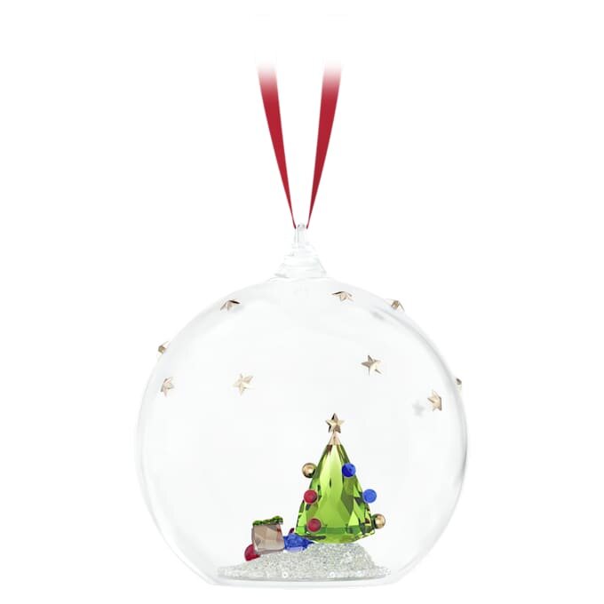 Ornamento a forma di palla con albero e regali “Holiday Cheers” Ornamento a forma di palla con albero e regali “Holiday Cheers”