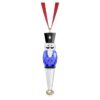 Ornamento a forma di schiaccianoci “Holiday Cheers” blu Ornamento a forma di schiaccianoci “Holiday Cheers” blu