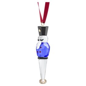 Ornamento a forma di schiaccianoci “Holiday Cheers” blu