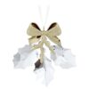 Ornamento “Holiday Magic” con foglie di agrifoglio