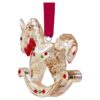 Ornamento natalizio “Holiday Cheers” a forma di cavallo a dondolo di pan di zenzero